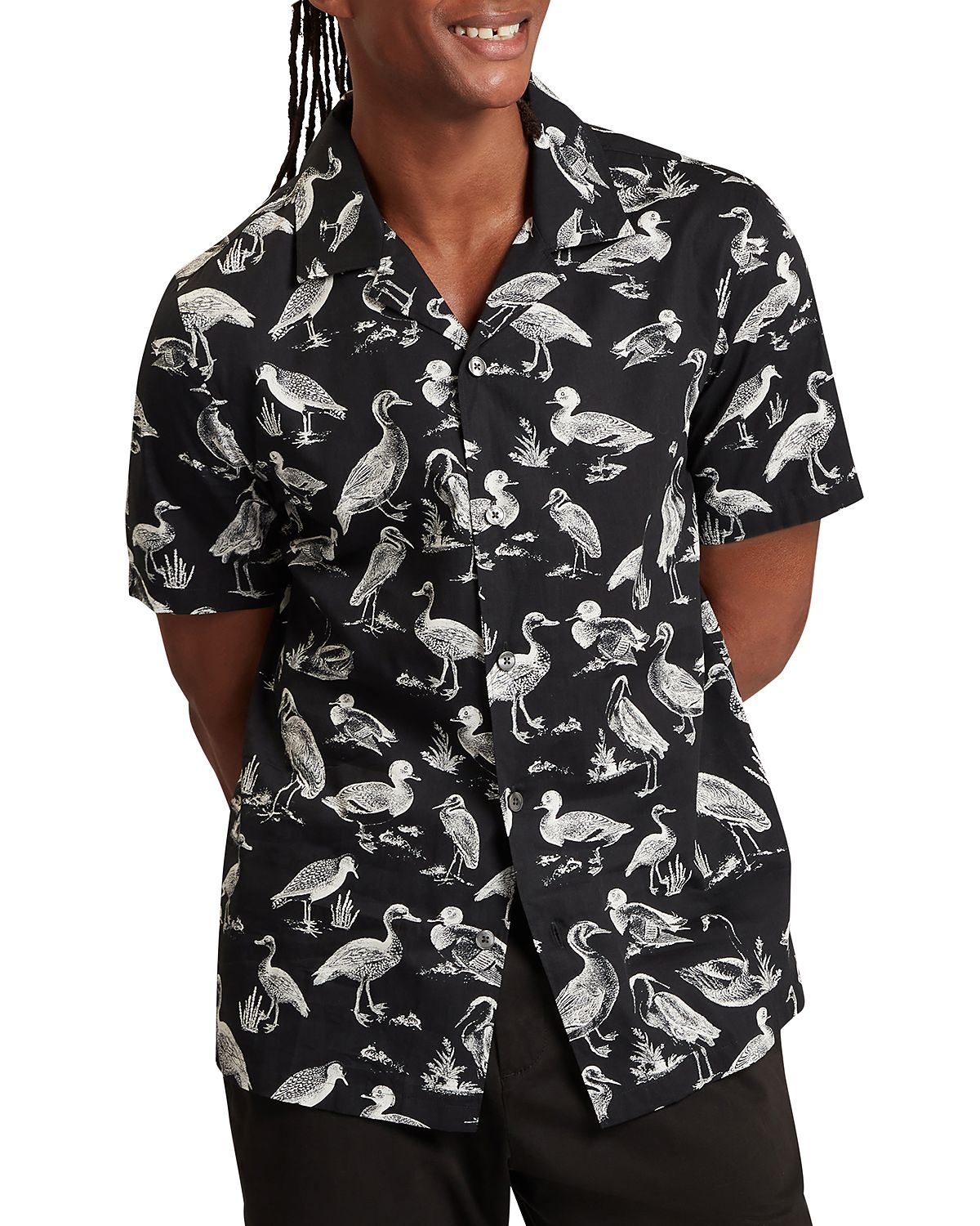 Ted Baker Yamal Regular Fit Duck Pattern Shirt