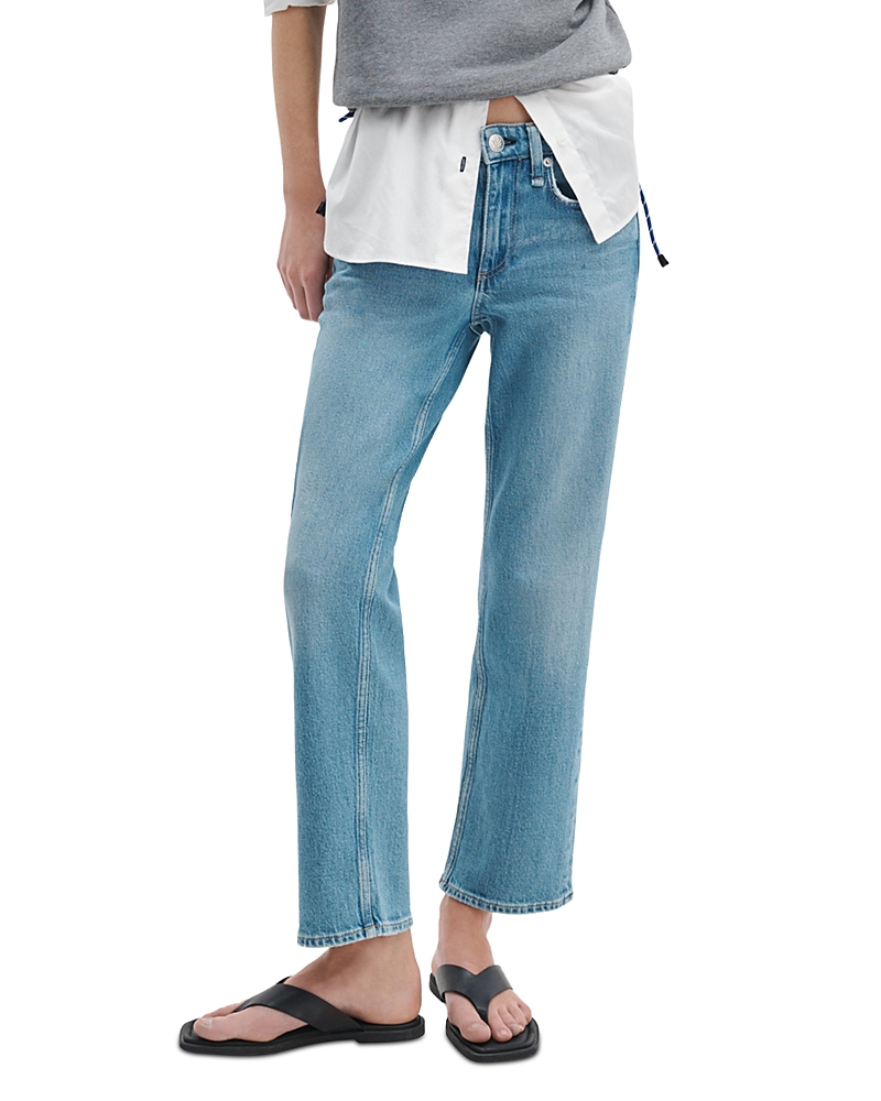 rag & bone Harlow Low Rise Ankle Straight Leg Jeans in Sherman
