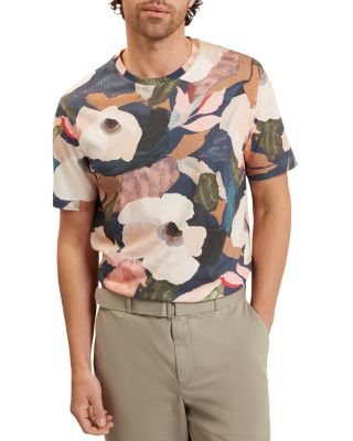 Dowlle Linen Blend Floral T-Shirt