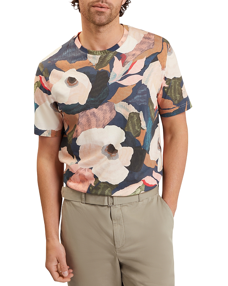 Ted Baker Dowlle Linen Blend Floral T-Shirt