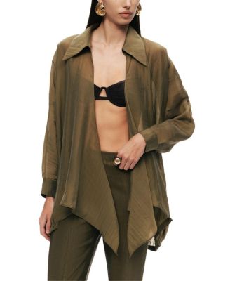  Fluid Open-Front Shirt