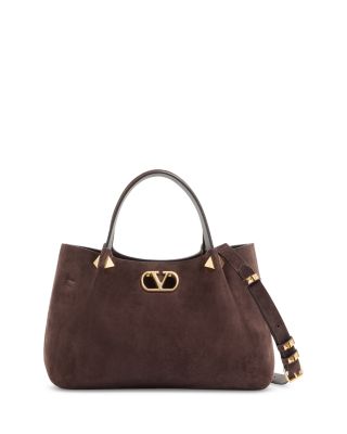 Garavani Small VLogo Suede Tote Bag