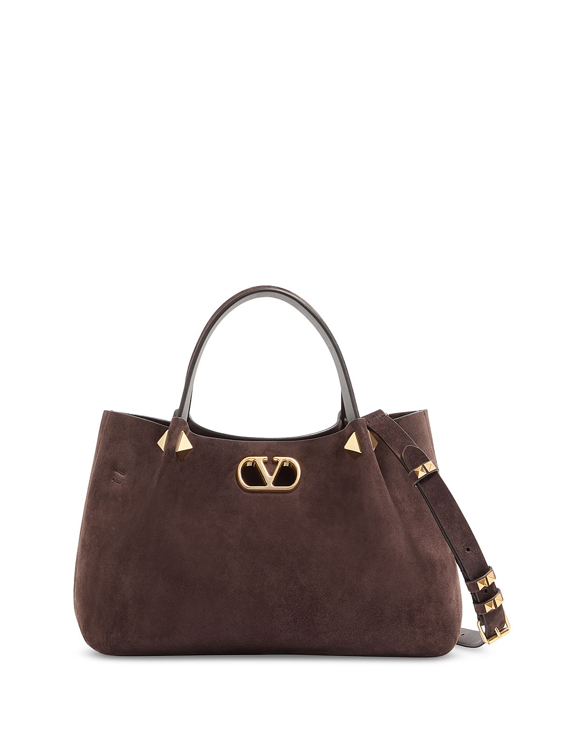 Valentino Garavani Small VLogo Suede Tote Bag