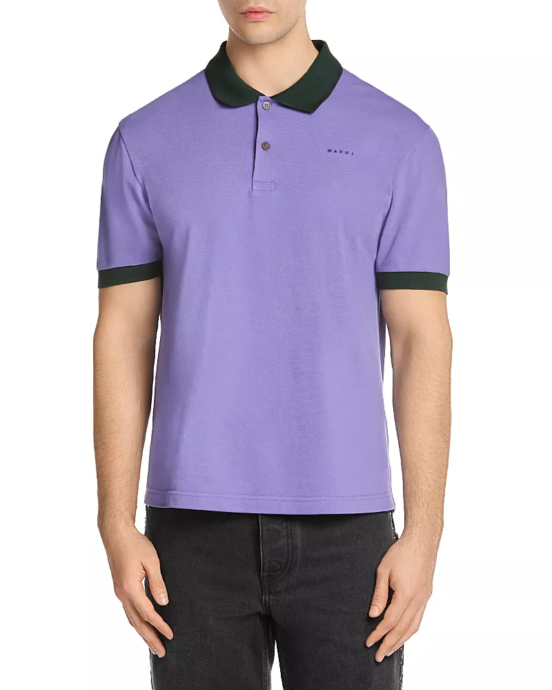 Marni Slim Fit Short Sleeve Polo Shirt