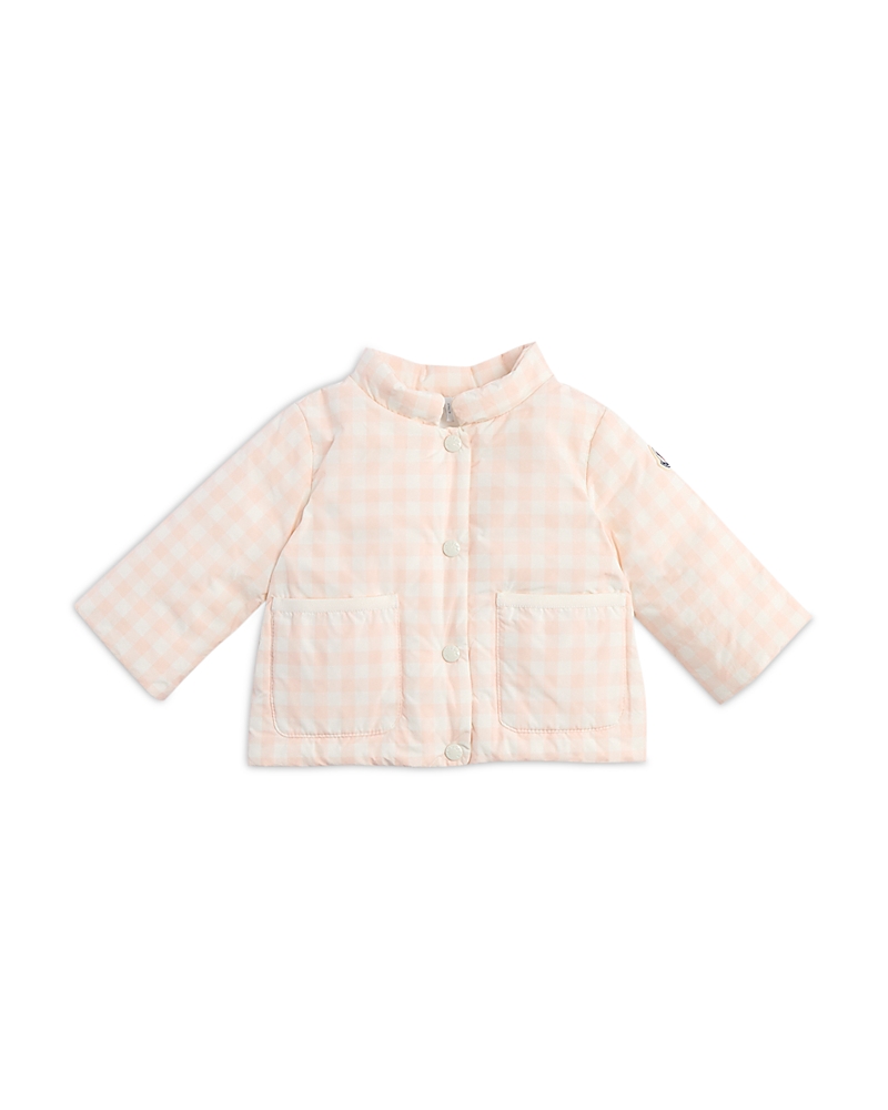 Moncler Girls' Mira Gingham Down Puffer Jacket - Baby, Little Kid