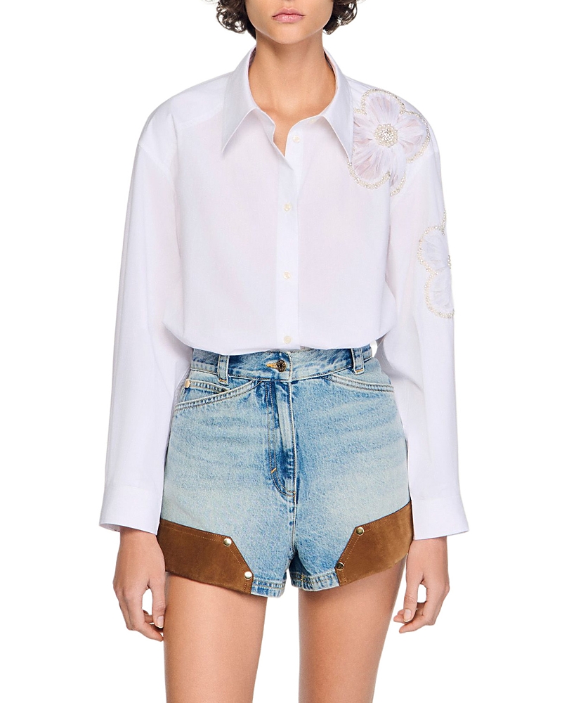 Sandro Embroidered Shirt