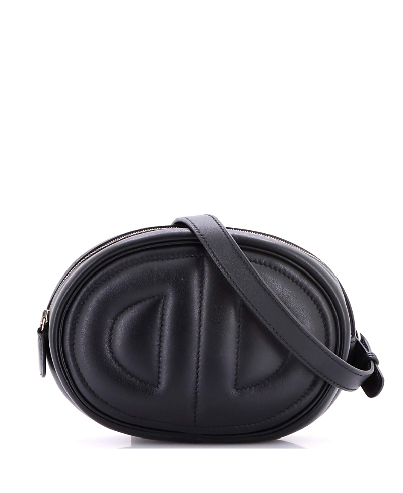 Pre-owned Pre-owned Hermes Hermes In-the-loop Belt Bag Swift In Black