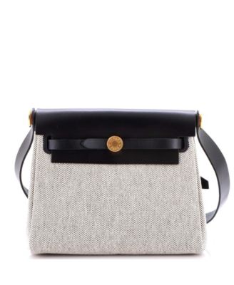 Pre-owned Pre-owned Hermes  Hermes 20 Herbag Zip Toile And Leather In Multi