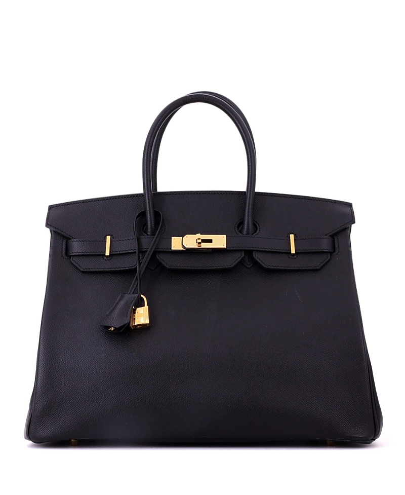 Pre-owned Pre-owned Hermes Hermes Birkin 35 Handbag Black Epsom With Gold Hardware