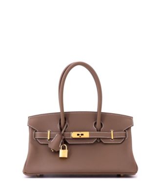 Pre-owned Pre-owned Hermes  Hermes 29 Shoulder Light Birkin Bag Evercolor In Gray