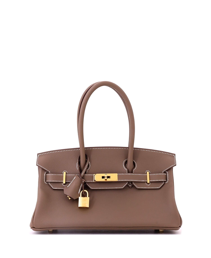 Pre-owned Pre-owned Hermes Hermes 29 Shoulder Light Birkin Bag Evercolor In Gray