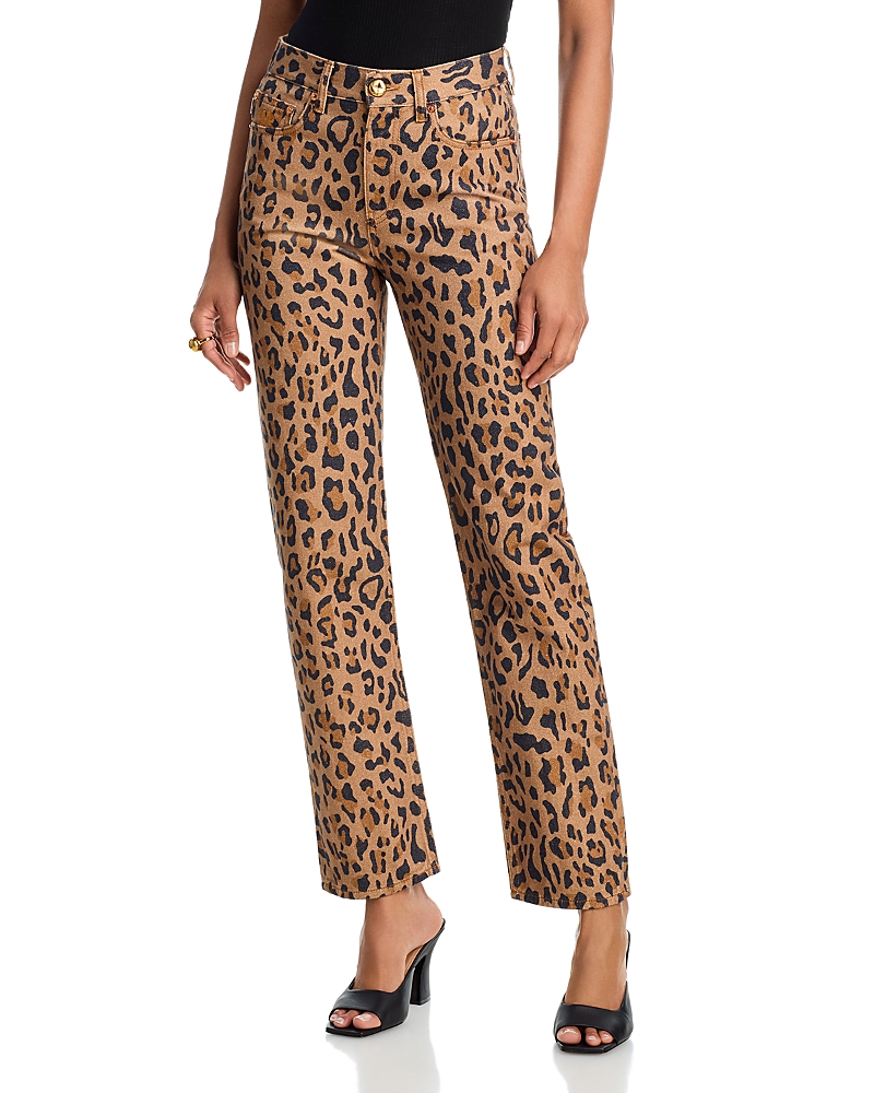 BLAZE Milano Simba Denim Paso Straight Jeans in Camel