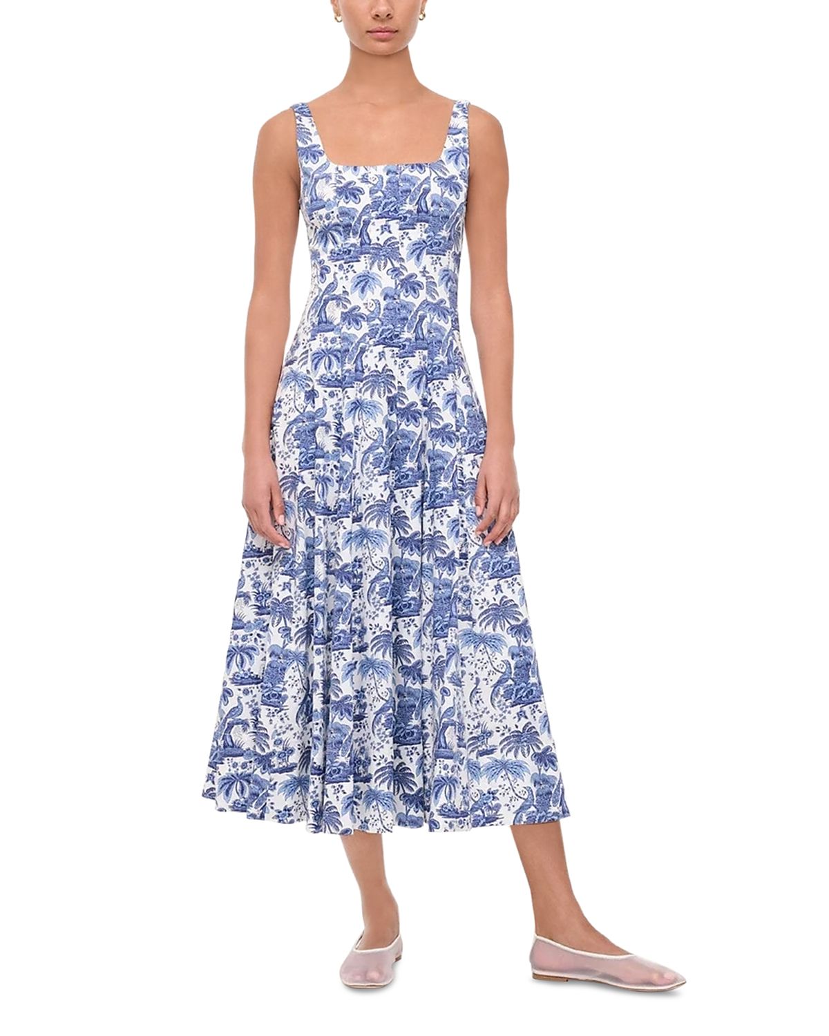 Staud Wells Midi Dress