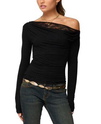 Layered Lacey Off Shoulder Top