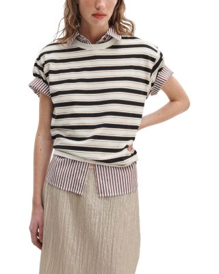 Kelly Stripe Boxy Jersey Tee - Exclusive 