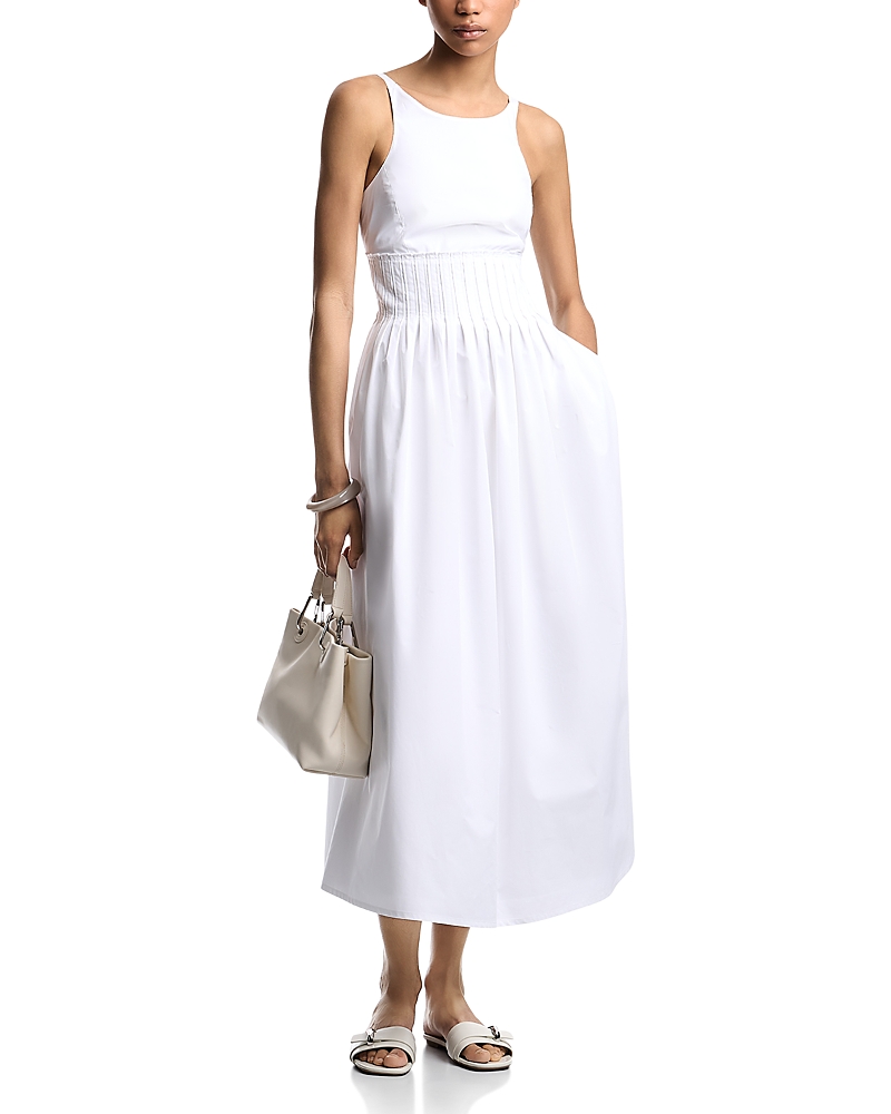 Emporio Armani Smocked Waist Dress
