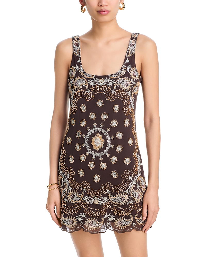 Aqua x Agua Bendita Beaded Mini Dress - Exclusive