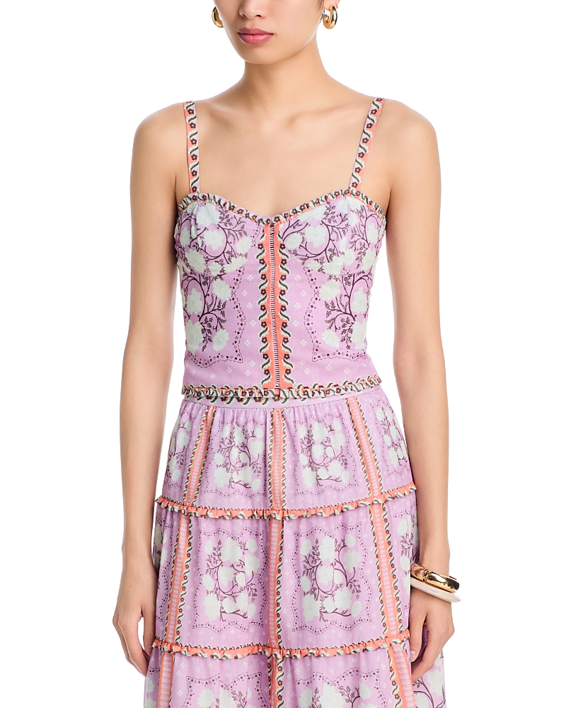 Aqua Designed by Agua Bendita Lace Up Bustier Top - Exclusive