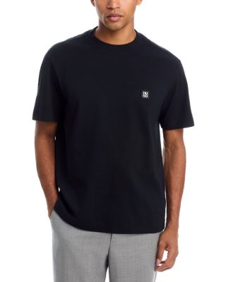 Drostee Floral Stripe Logo T-Shirt