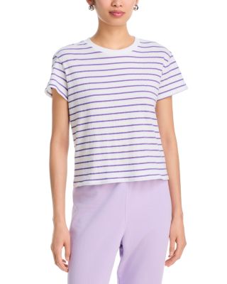 Stripe Boxy Crewneck Tee