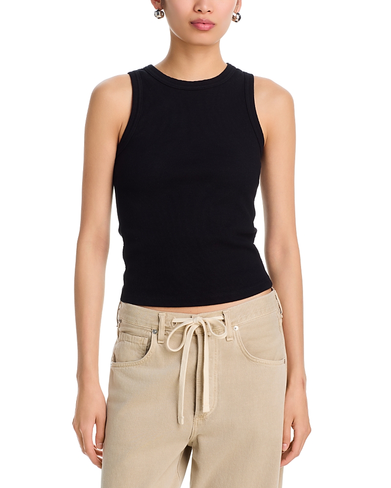 Perfectwhitetee Daphne Ribbed High Neck Tank