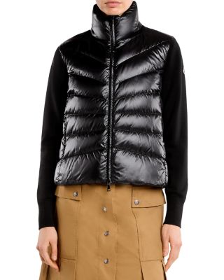 Wool Sleeve Puffer Cardigan
