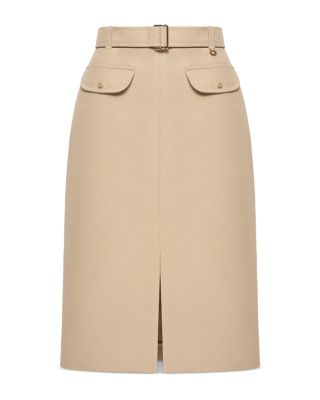 Belted Cotton Skirt