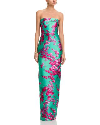 Cleo Strapless Column Gown