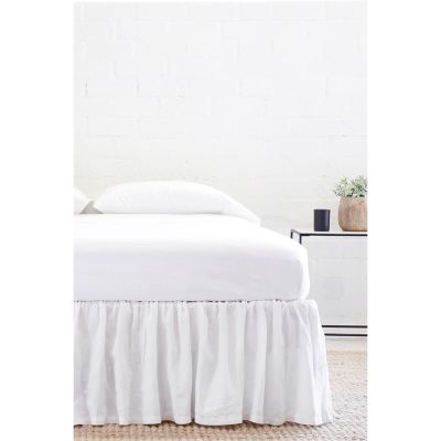 Gathered Linen Bedskirt
