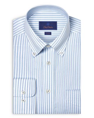 Trim Fit Royal Oxford Stripe Dress Shirt