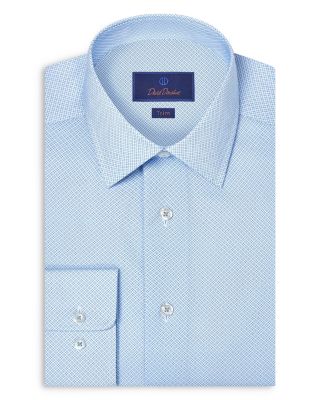 Trim Fit Neat Print Dress Shirt