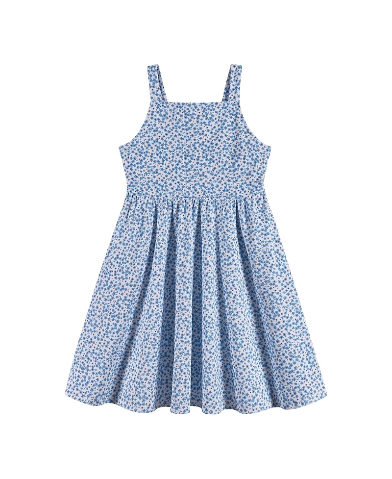 Andy & Evan Girls' Floral Printed Dress with Back Cutout - Big Kid
