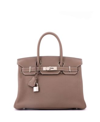  Birkin 30 Handbag Grey Togo with Palladium Hardware