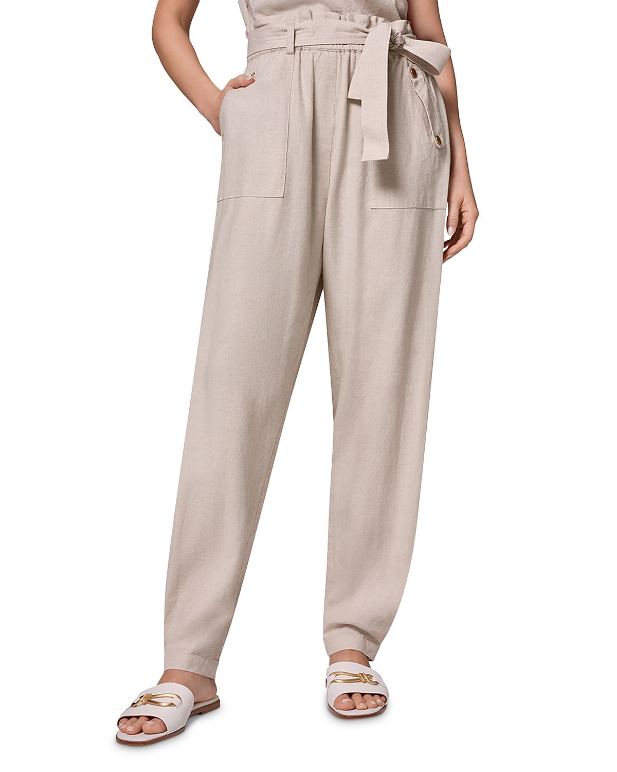 Donna Karan New York Belted Tab Hem Pants
