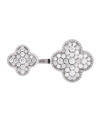  Magic Alhambra Between the Finger Ring 18K White Gold and Diamonds