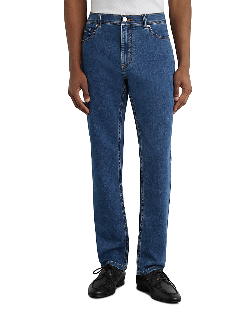 Reiss Bishopsgate Straight Fit 31.5 Jeans in Dark Rinse