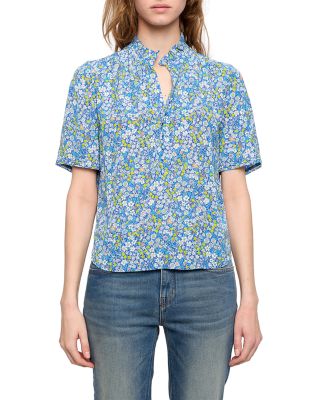 Topher Split Neck Top