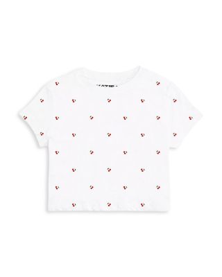 Girls' Fearless Cropped Cotton Tee - Big Kid