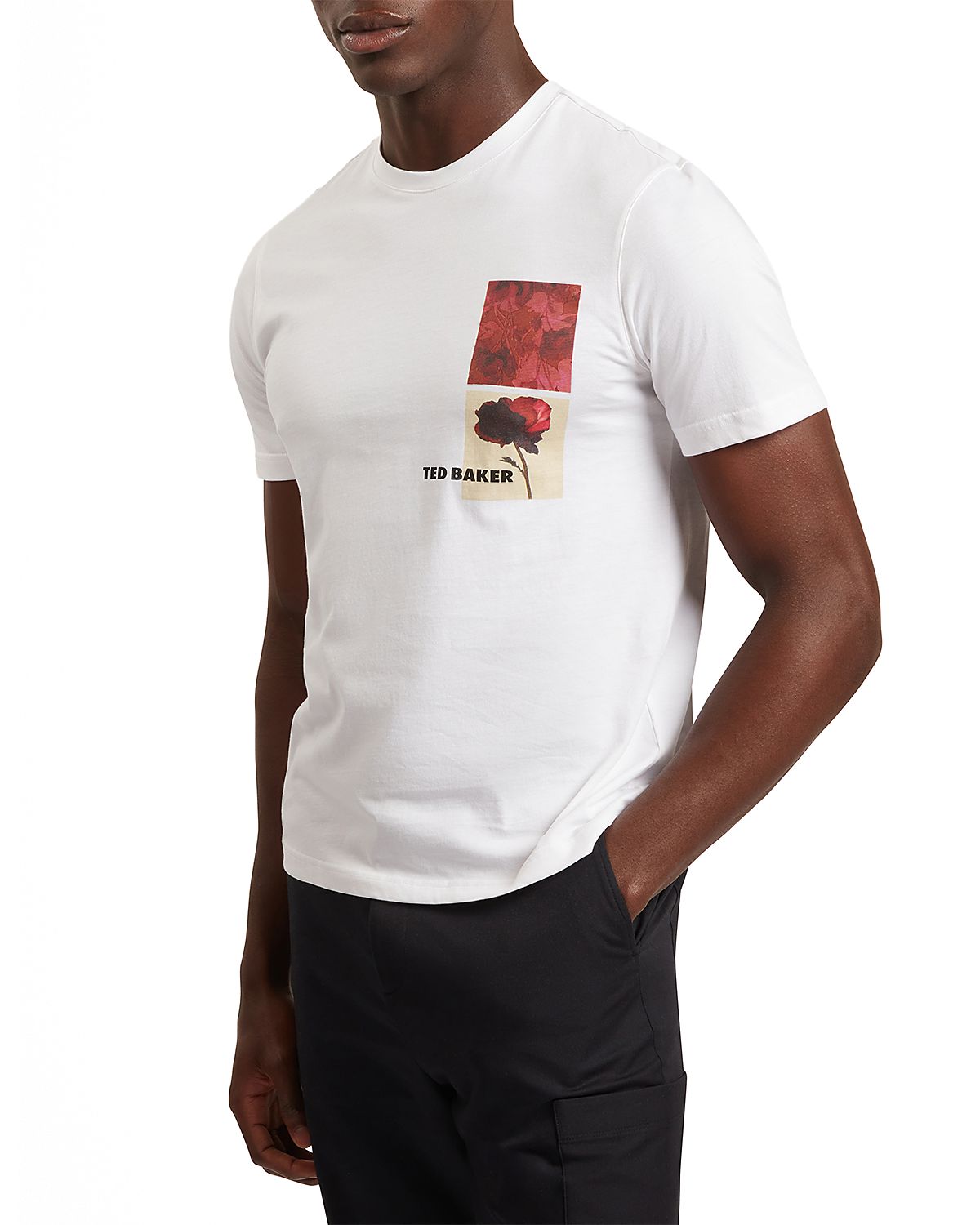 Ted Baker Floraen Short Sleeve Chest Graphic Tee
