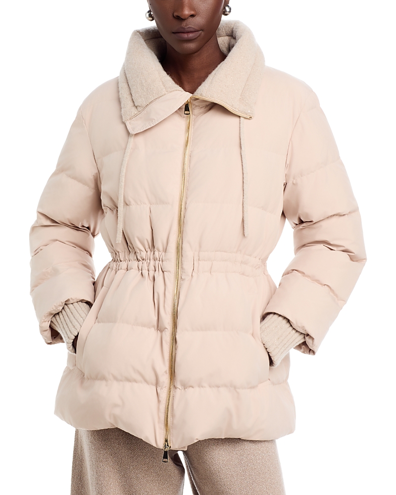 Fabiana Filippi Superlight Padded Parka with Knitted Detail