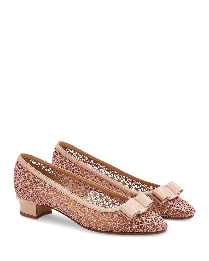 Ferragamo Women's Vara 2.0 Lace Flats