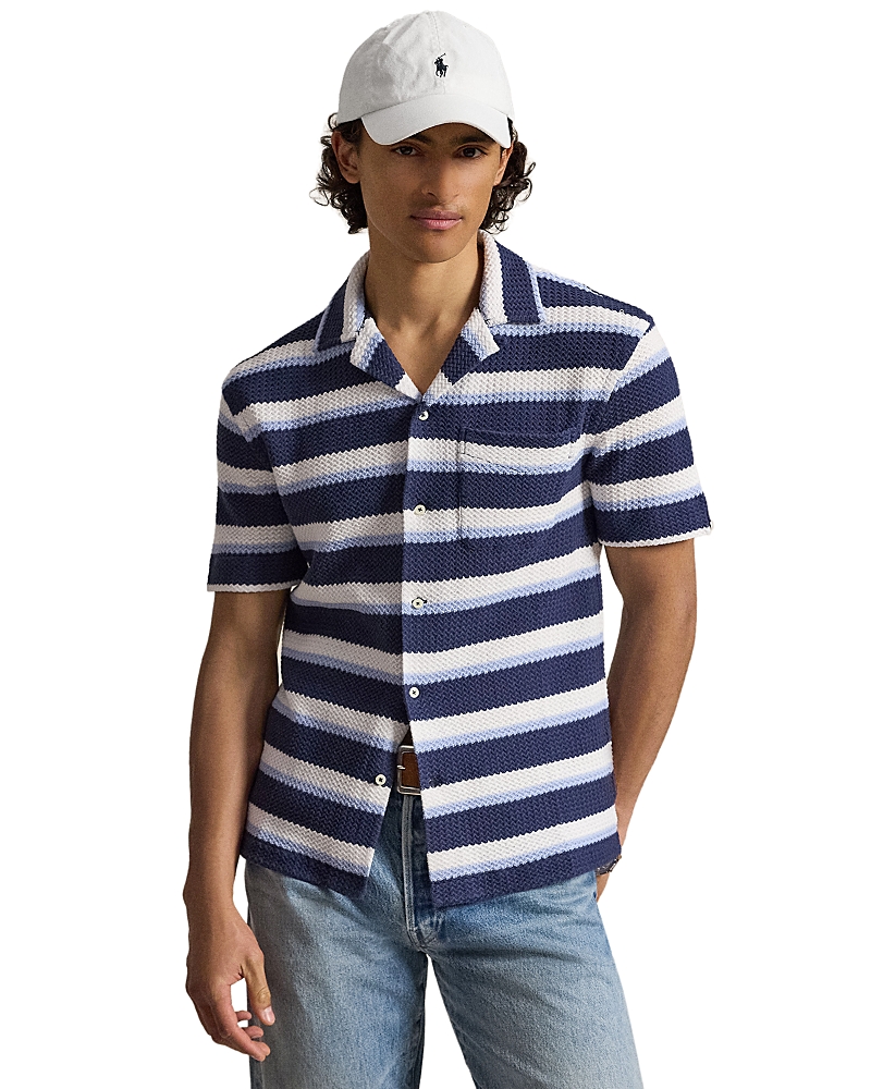 Polo Ralph Lauren Herringbone Stripe Camp Shirt