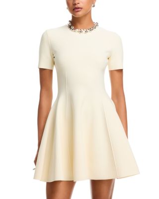 Seamed Short Sleeve Mini Dress