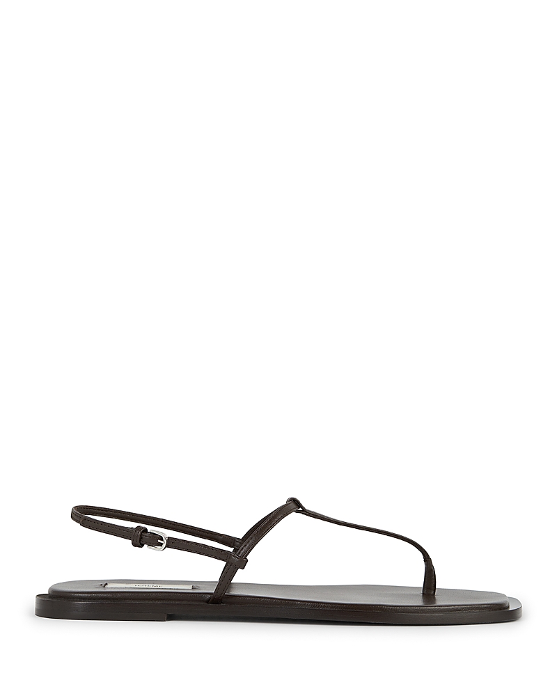 Toteme Women's T Strap Leather Sandals