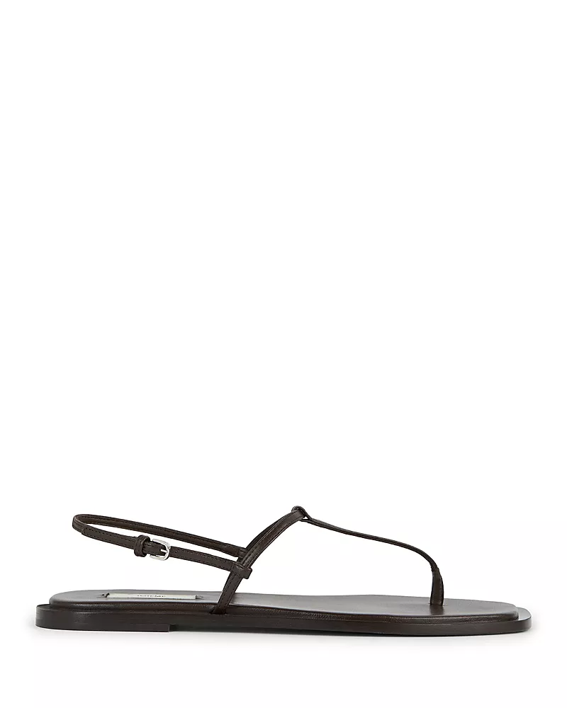 Toteme Women's T Strap Leather Sandals