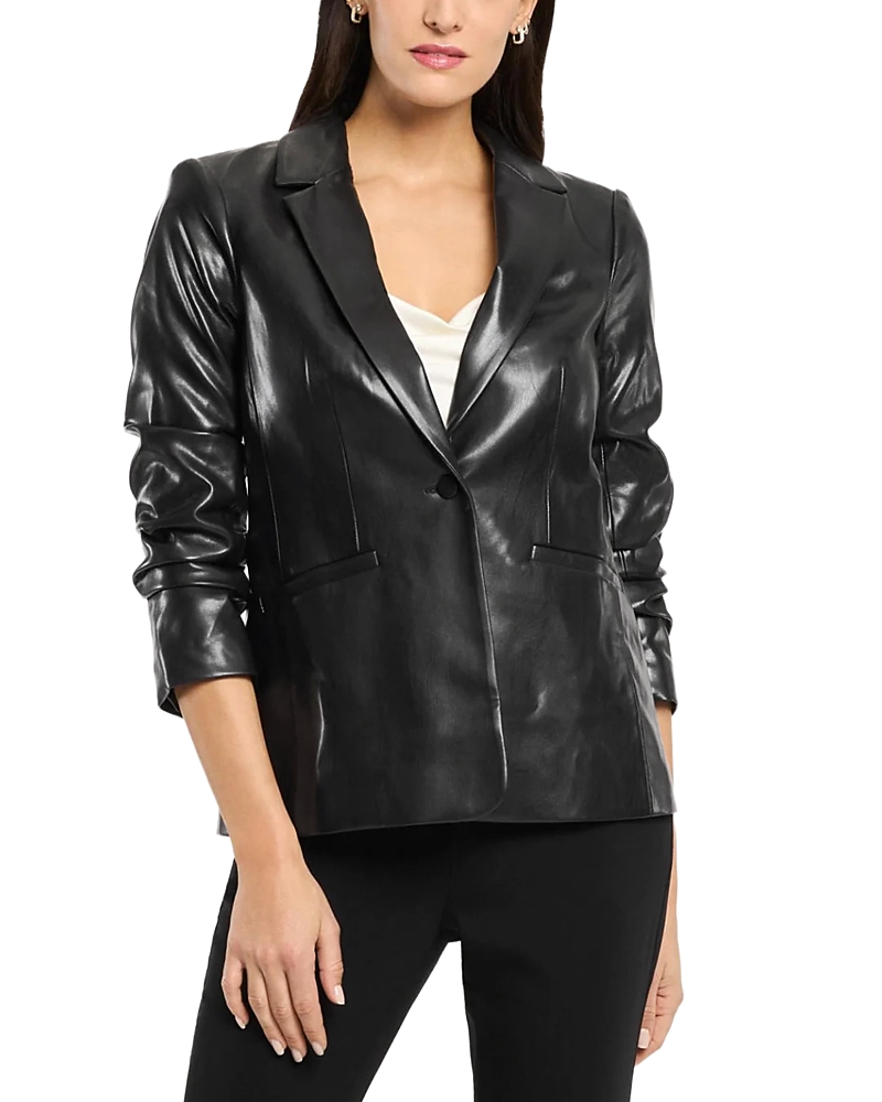 Cinq a Sept Kylie Faux Leather Blazer