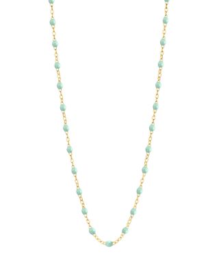 18K Yellow Gold Classic Gigi Resin Bead Collar Necklace, 16.5"