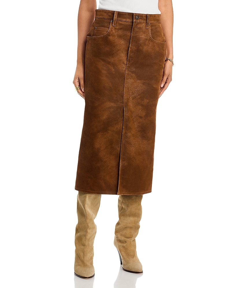 Isabel Marant Bisane Faux Leather Skirt