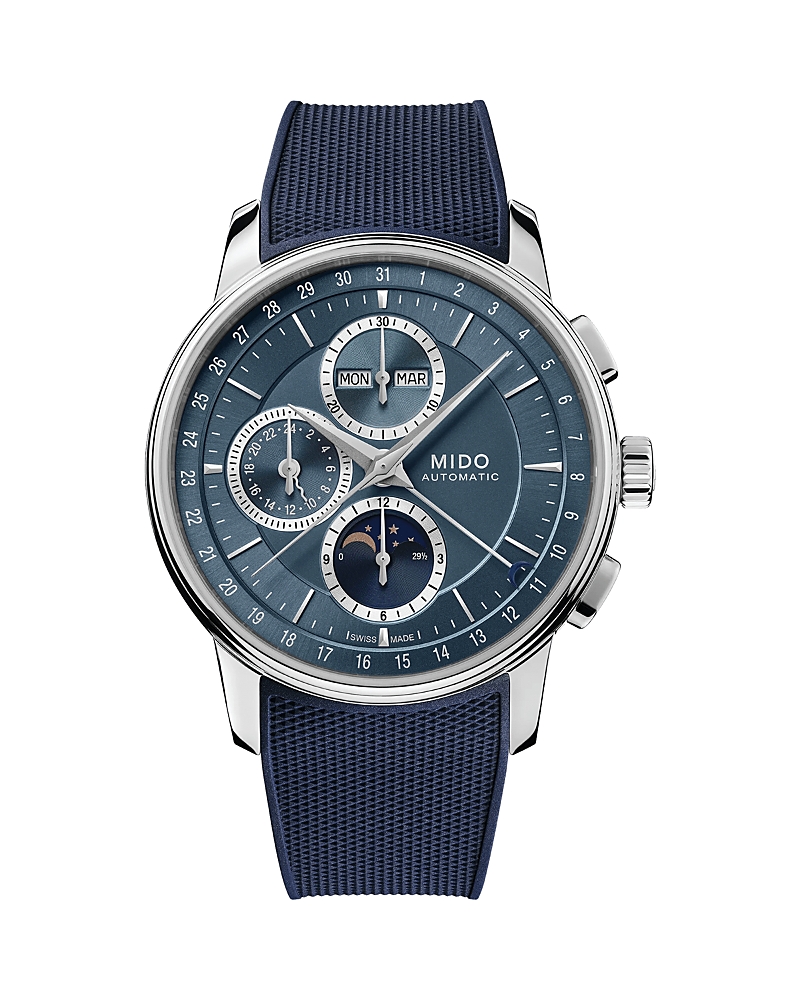 Mido Baroncelli Chronograph Moonphase Watch, 42mm