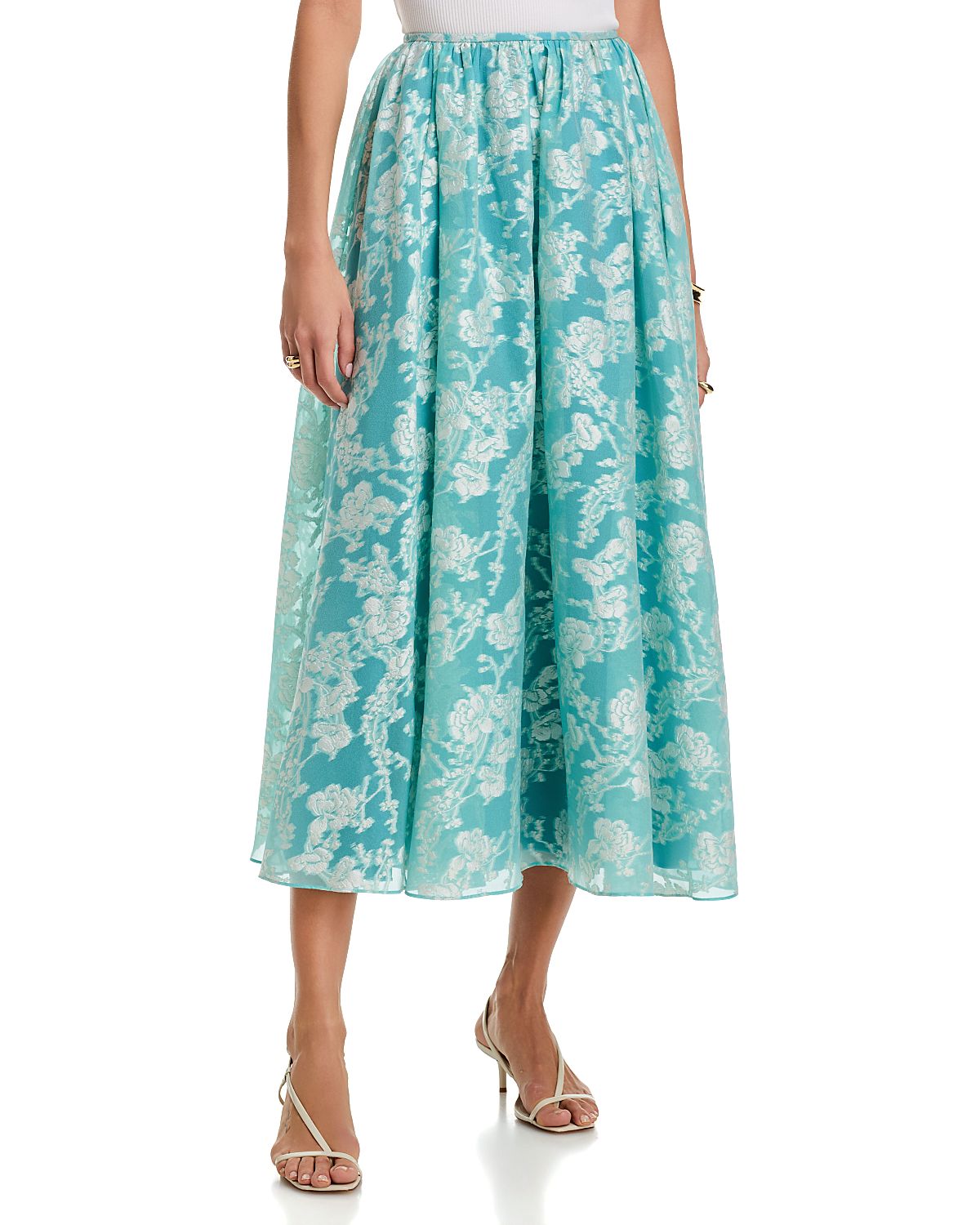 Cinq a Sept Organza Jacquard Ruth Skirt